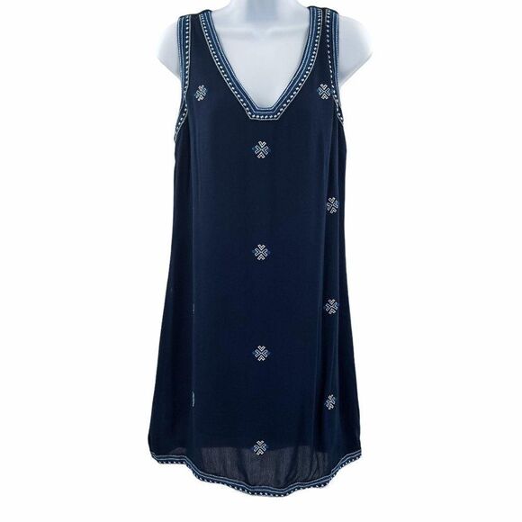 Anthropologie Dresses & Skirts - 2/$30 Anthropologie Skies Are Blue Embroidered Sleeveless VNeck Tunic Dress